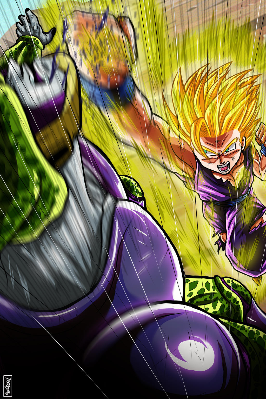 Gohan Vs Cell by Raydash30 on DeviantArt