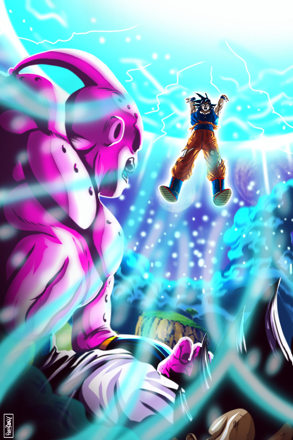 Goku Vs Majin Buu (Lend me your Energy) SpiritBomb by Raydash30 on  DeviantArt