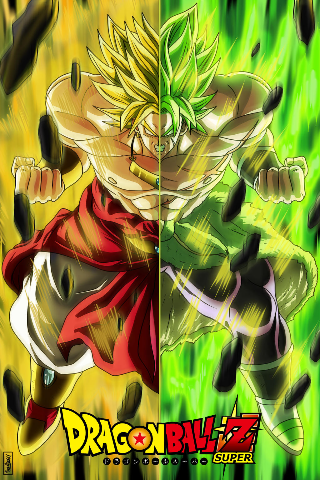 Broly old and new by Raydash30 on DeviantArt