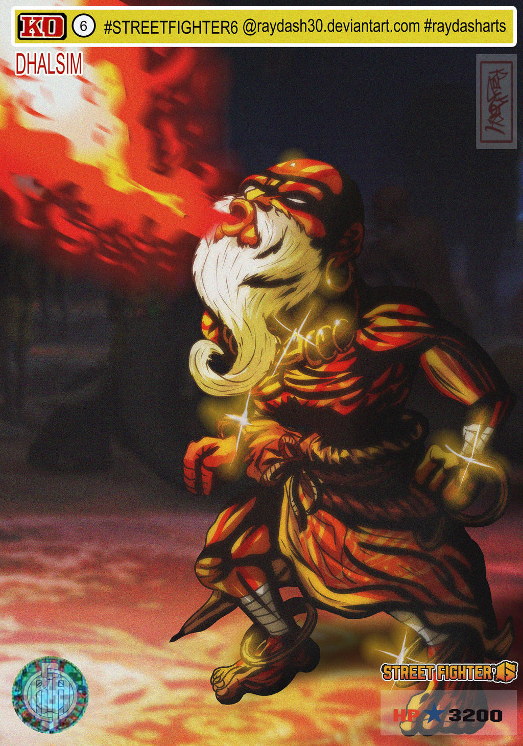 SF6 Card Dhalsim by Raydash30 on DeviantArt