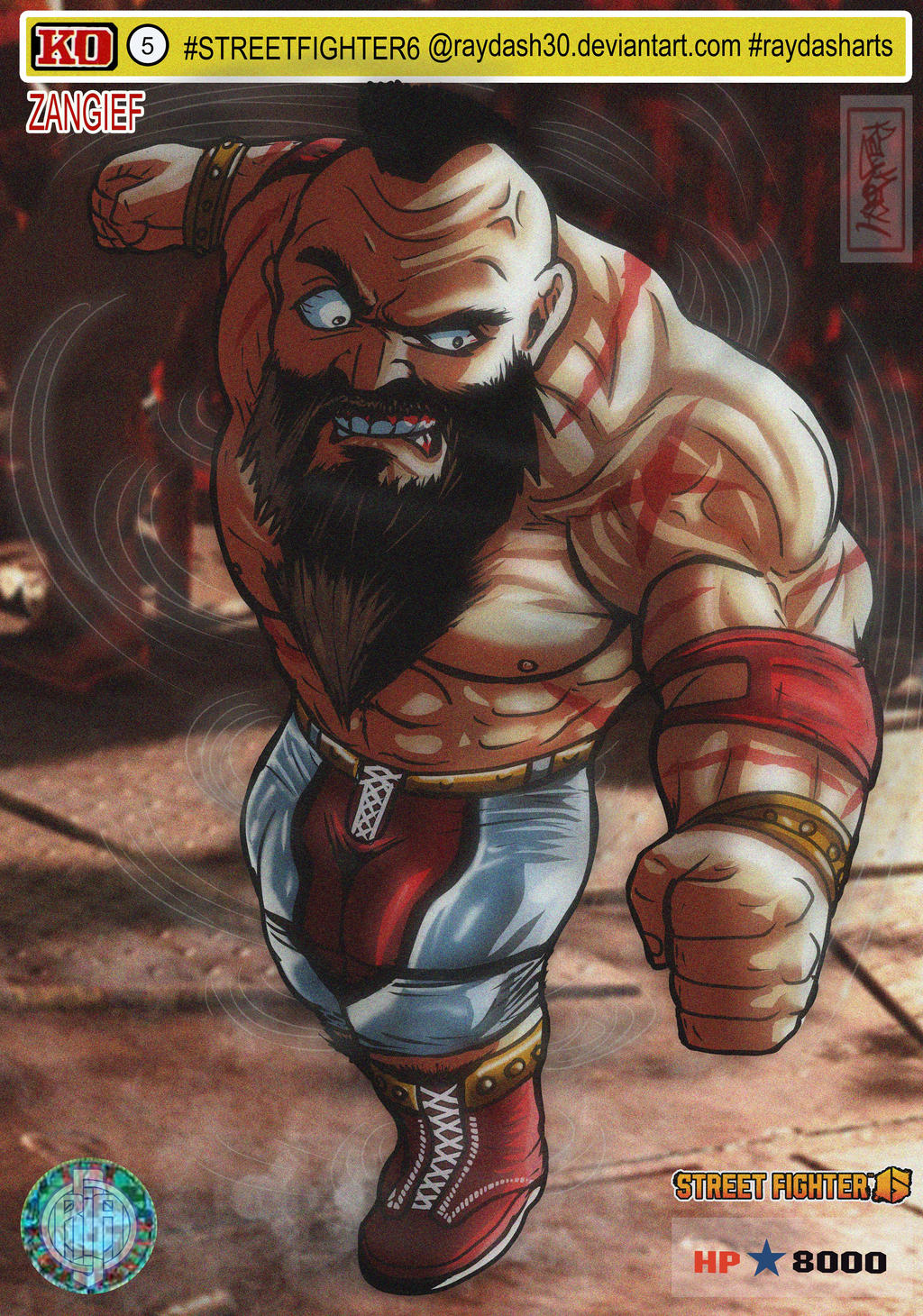 SF6 card Zangief by Raydash30 on DeviantArt