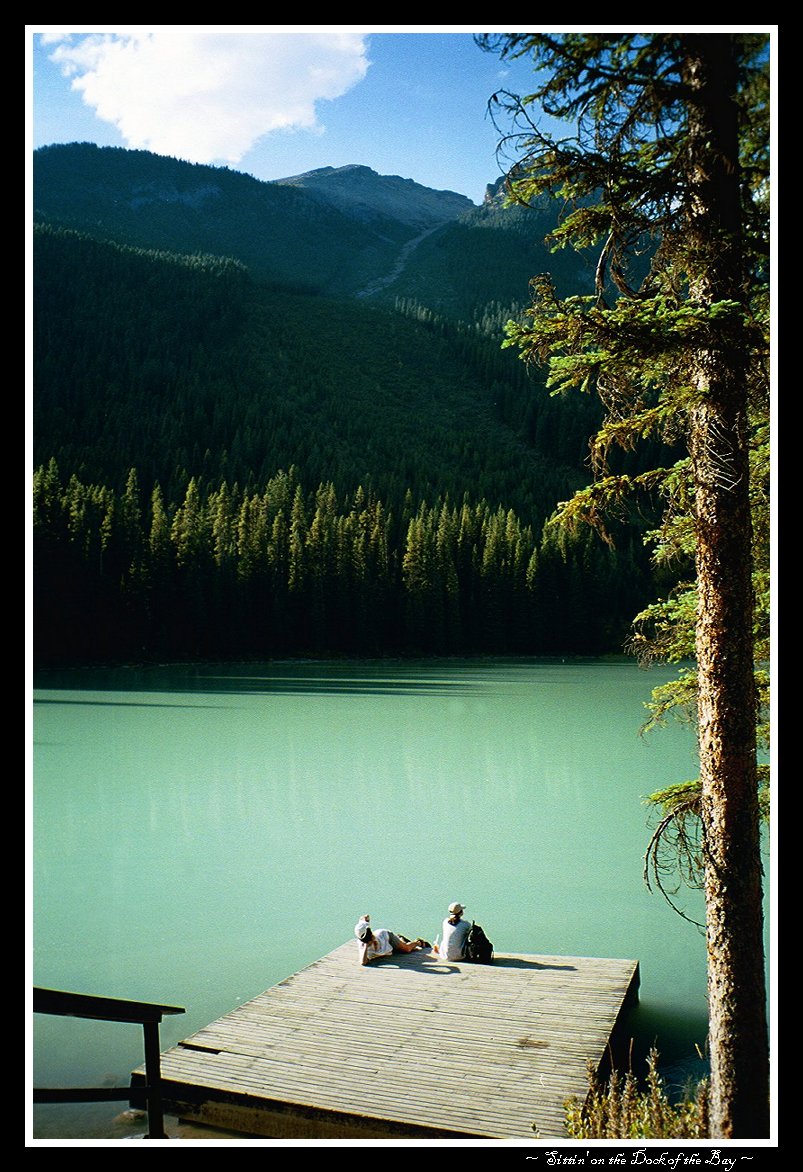 Sitting on the dock of the bay