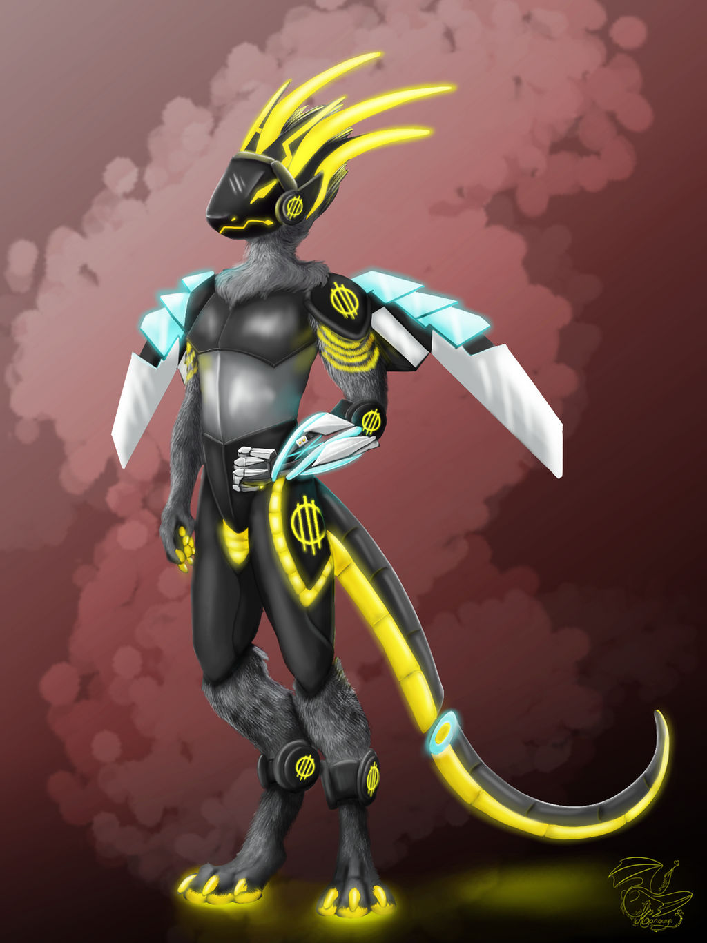 Protogen Racoon Protogen by Kanowyn on DeviantArt