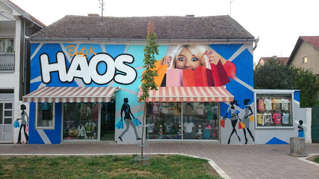 Graffiti / Mural on  boutique Haos.