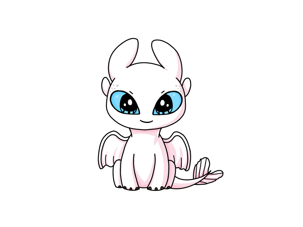 pic Light Fury Drawing Cute light fury by trashcanbe rewritten on
