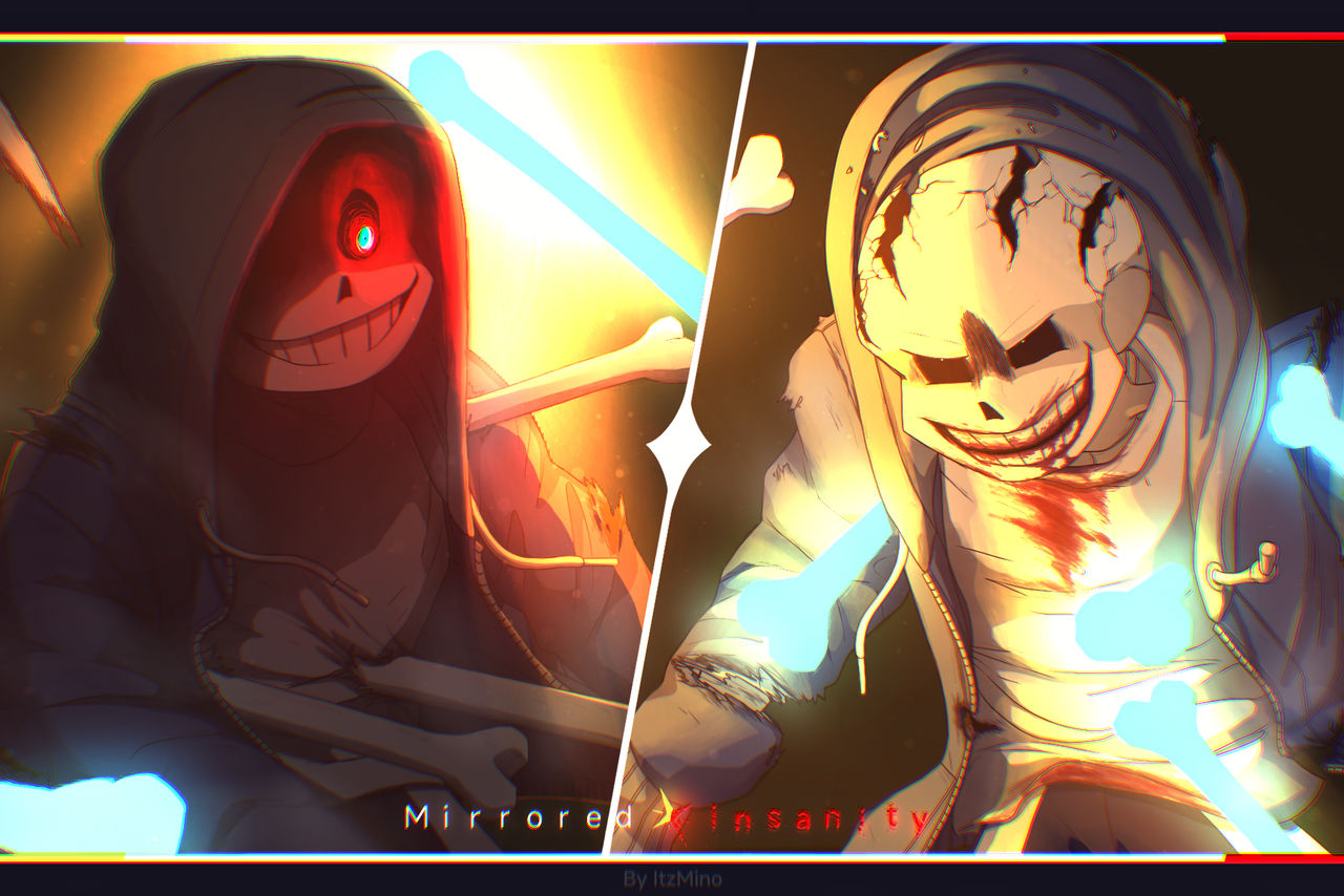 Mirrored insanity // redraw by ItzMino on DeviantArt