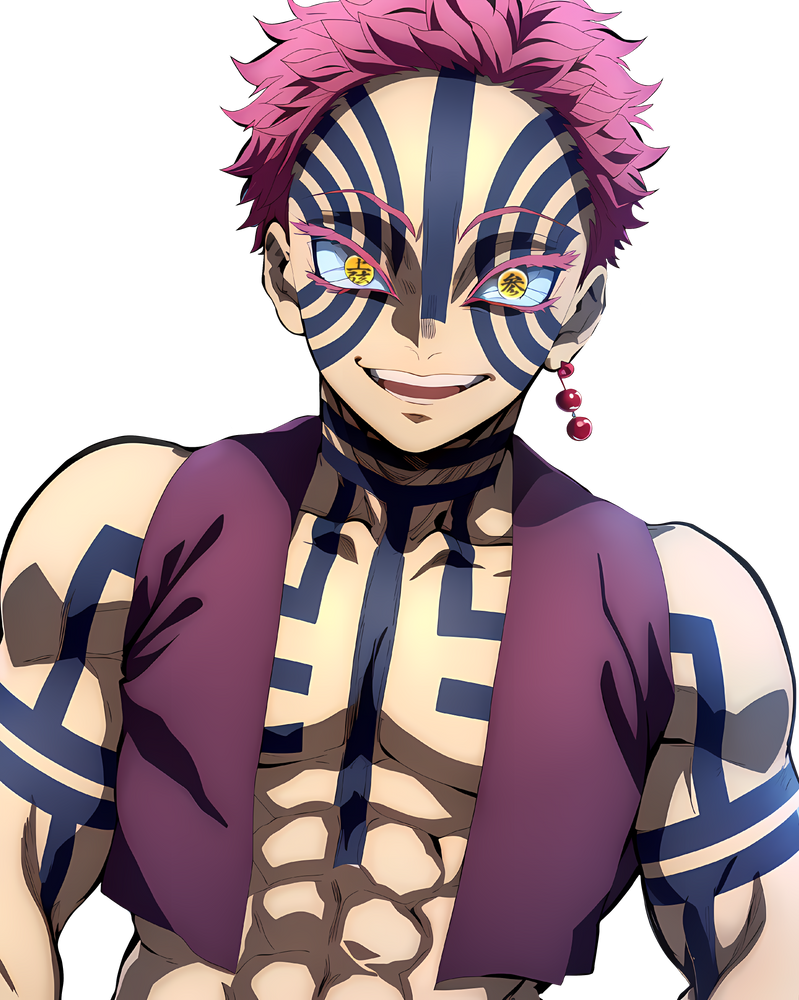 Akaza (Demon Slayer) RENDER PNG by xanccount on DeviantArt