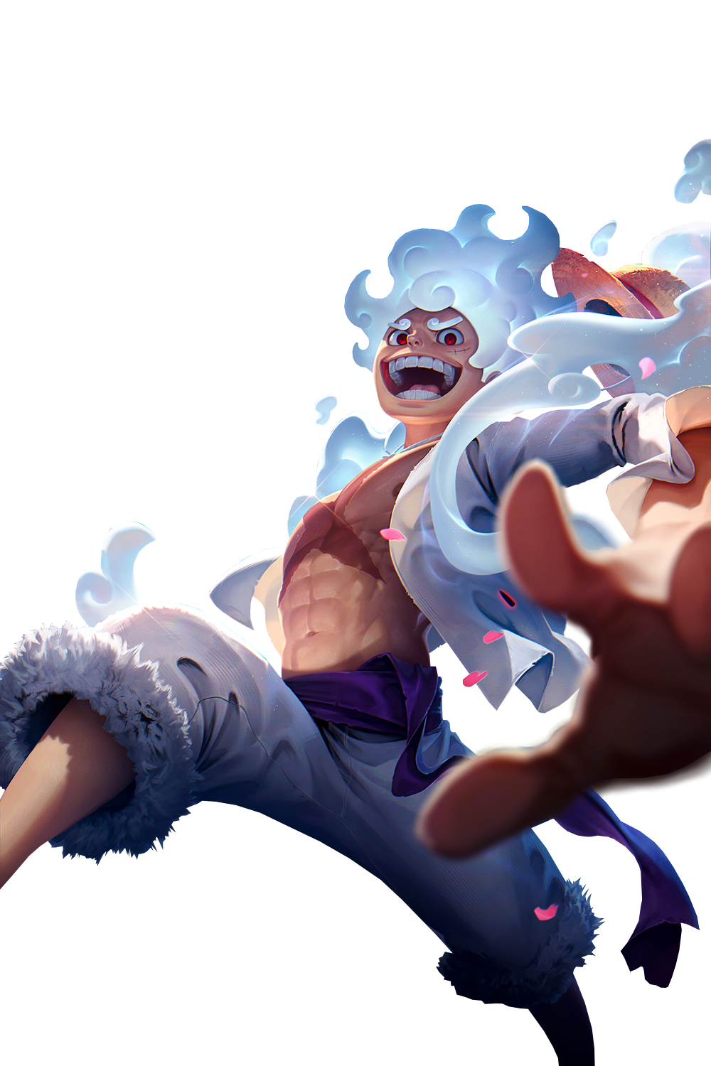 Gear 5 Monkey D Luffy Render PNG One Piece Jump by marcopolo157 on