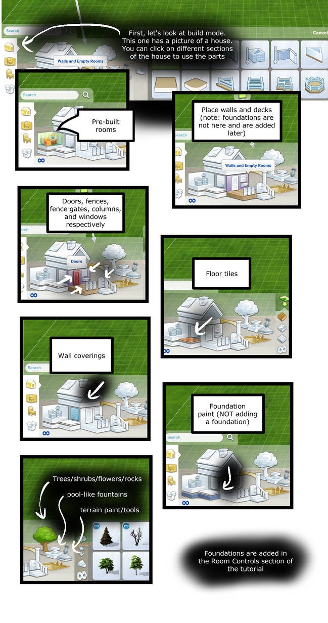Build mode: Sims 4 Build mode Tutorial by ShadyScientician on DeviantArt
