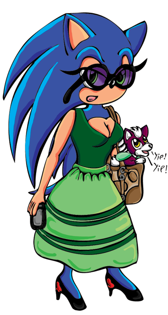 Sonic wears Prada