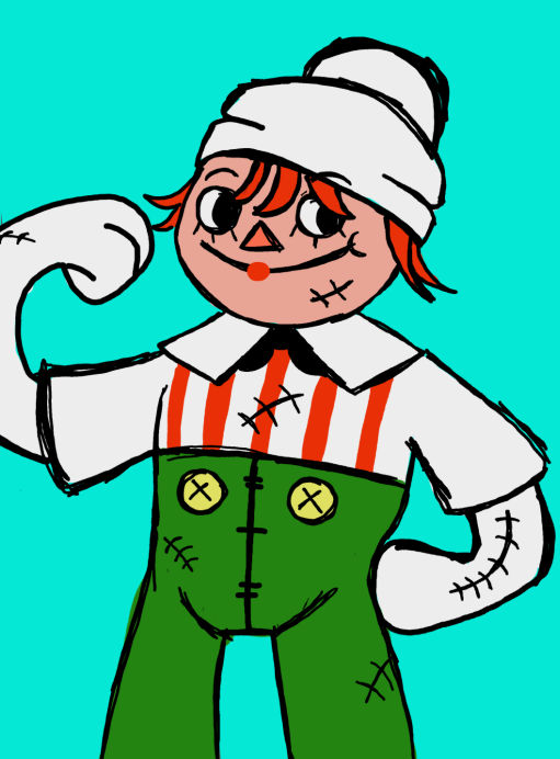 Cursed Raggedy Andy Raggedy Andy by SplashJet23 on DeviantArt