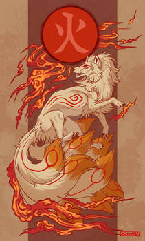 Ninetails x Okami crossover
