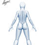 Female Anatomy Template: Back