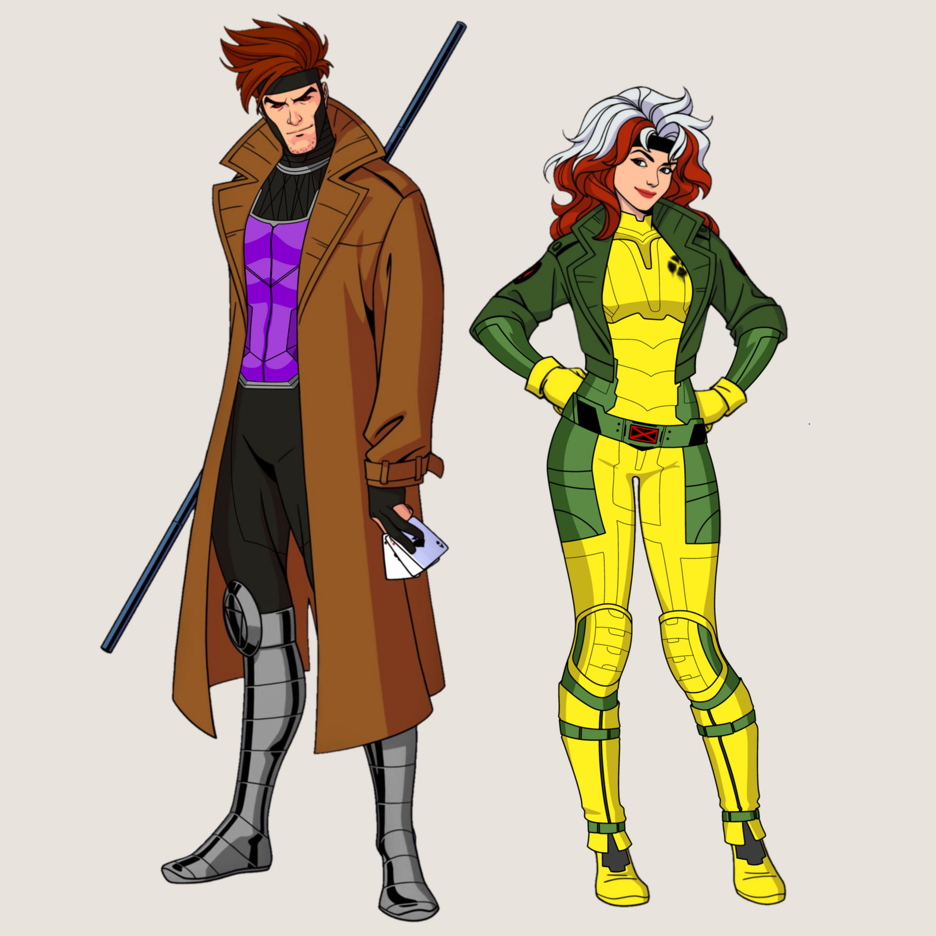 Gambit and Rogue by MrDetectiveArt on DeviantArt