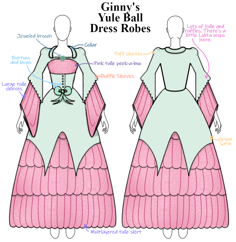 Ginny's Yule Ball Dress Robes by PinkPixie325 on DeviantArt