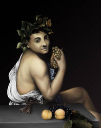 The Young Sick Bacchus - Study