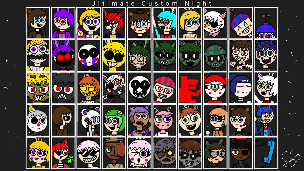 The FNaF UCN Roster in my eyes by SooperGoomba on DeviantArt