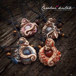 Dragon pendants by kosijenka