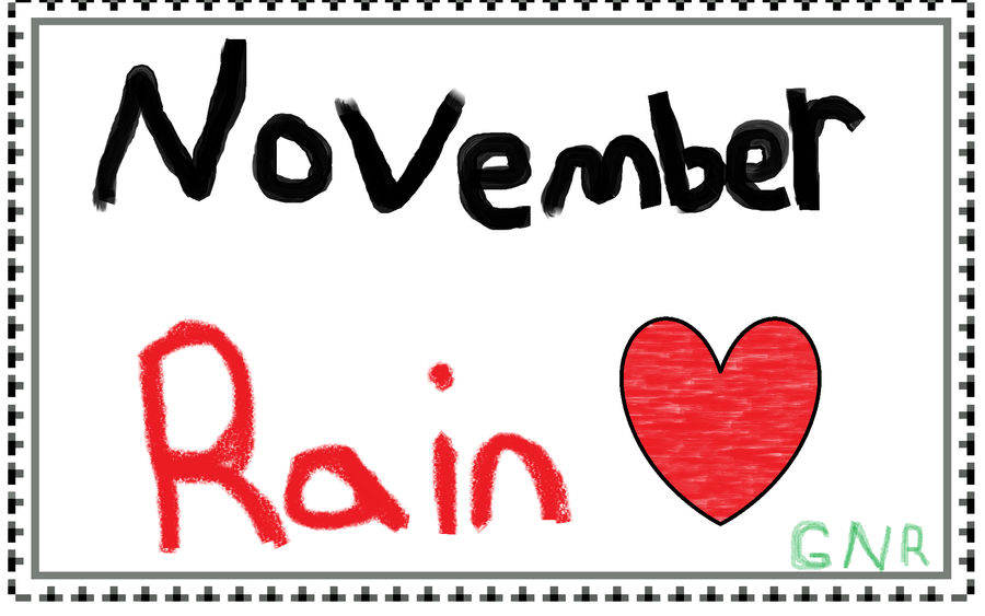 November Rain Stamp