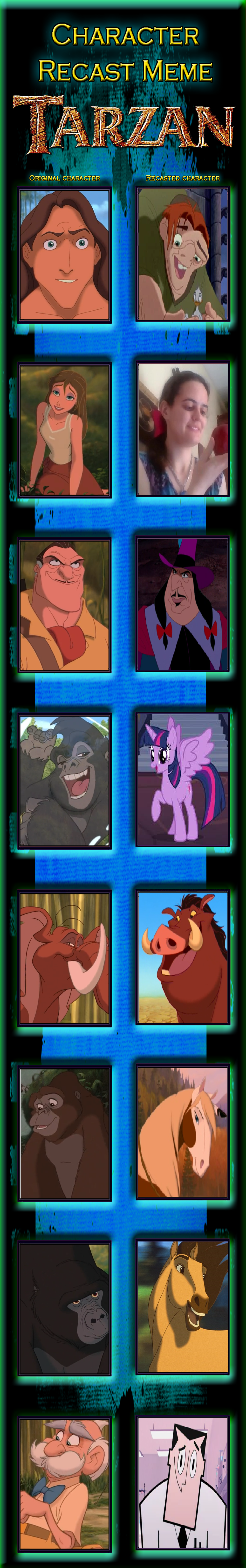 Tarzan Cast Meme (nikkdisneylover8390 style) by nikkdisneylover8390 on DeviantArt Tarzan Cast Meme (nikkdisneylover8390 style) by nikkdisneylover8390 on DeviantArt