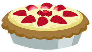 Strawberry Cream Pie vector