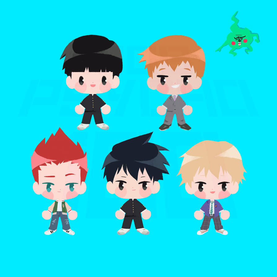 mob psycho chibis by alyssamolina on DeviantArt
