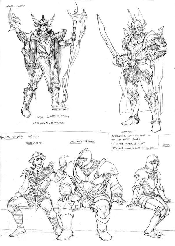 Soldier sketches