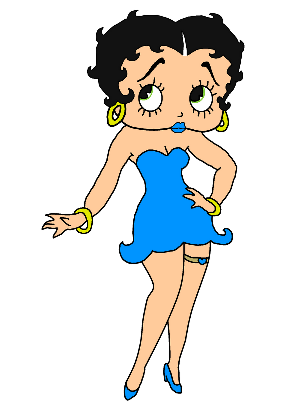 betty boop in blue dress Betty Boop Blue Dress Fairy Sticker - Betty Boop Blue Dress Fairy Dancer