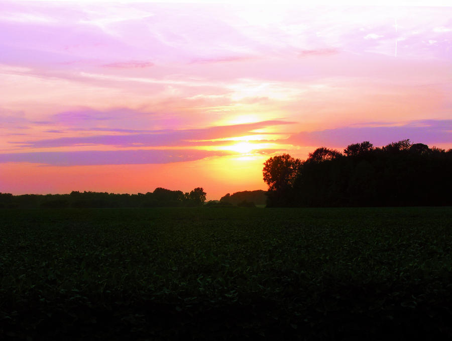 Sunset over Ithaca