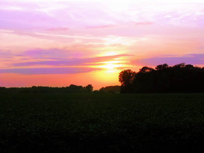 Sunset over Ithaca