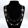 3 Strand white Jade necklace