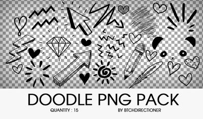 .doodle png pack by serendipify on DeviantArt