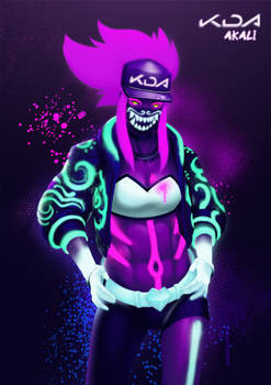 KDA Akali NEON