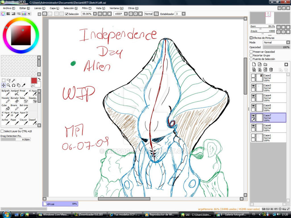 ID-4 Alien WIP