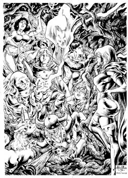 Dungeons And Dragons Inks By Fabio Jansen