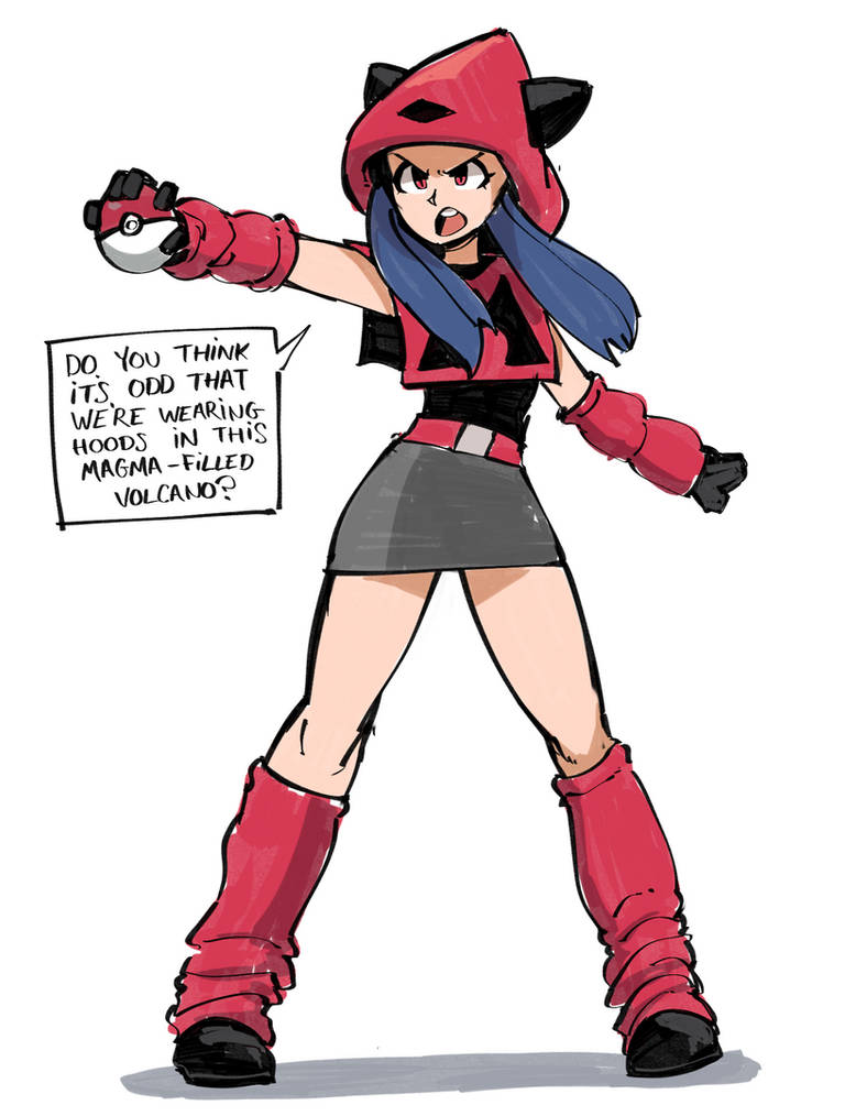 Team Magma Grunt Doodle By Gingrjoke On Deviantart