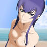 Saeko at the Beach