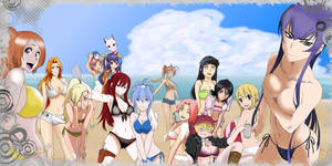 My Anime Stars at the Beach