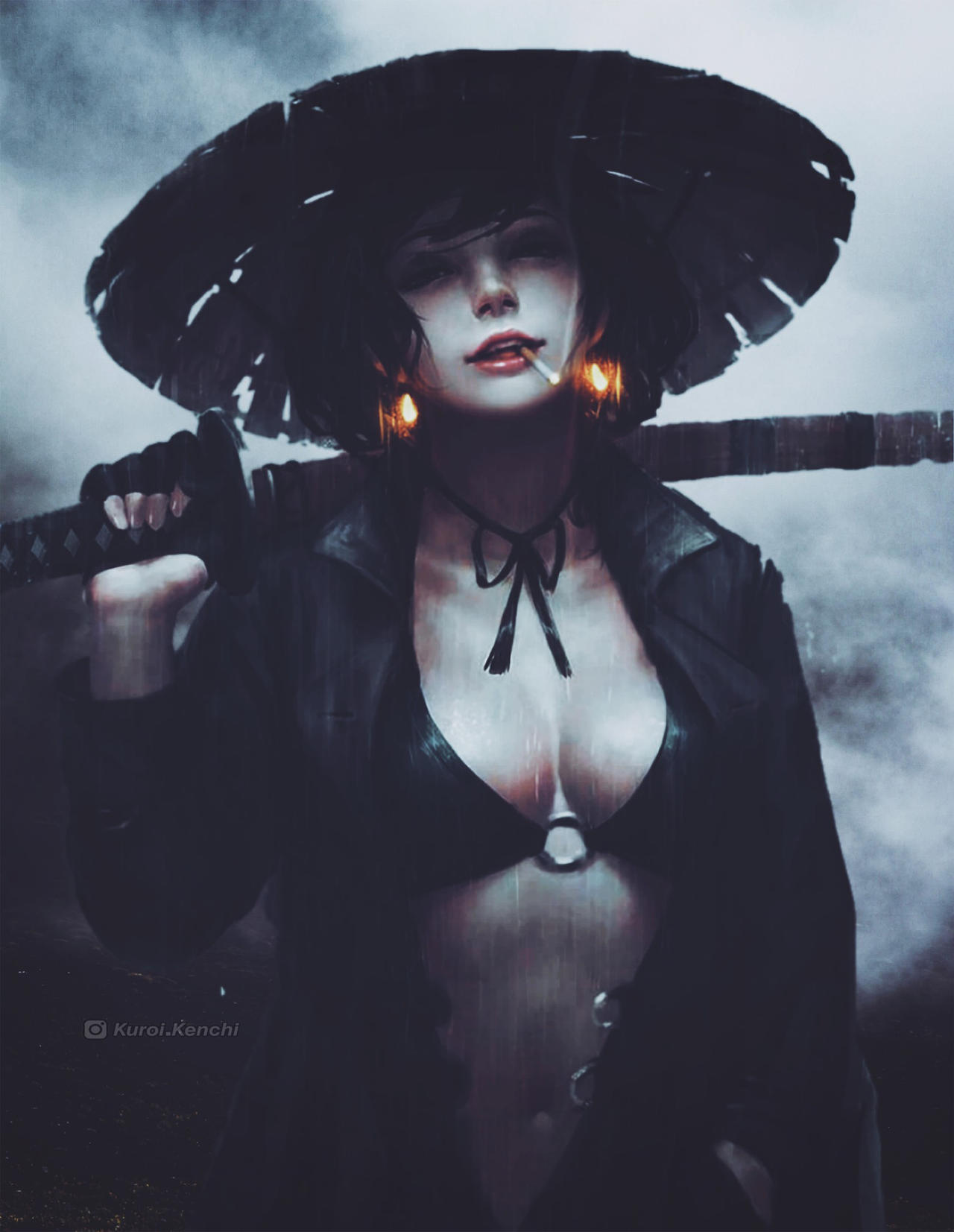 Samurai Girl By Kuroikenchi On Deviantart Samurai Girl By Kuroikenchi On Deviantart