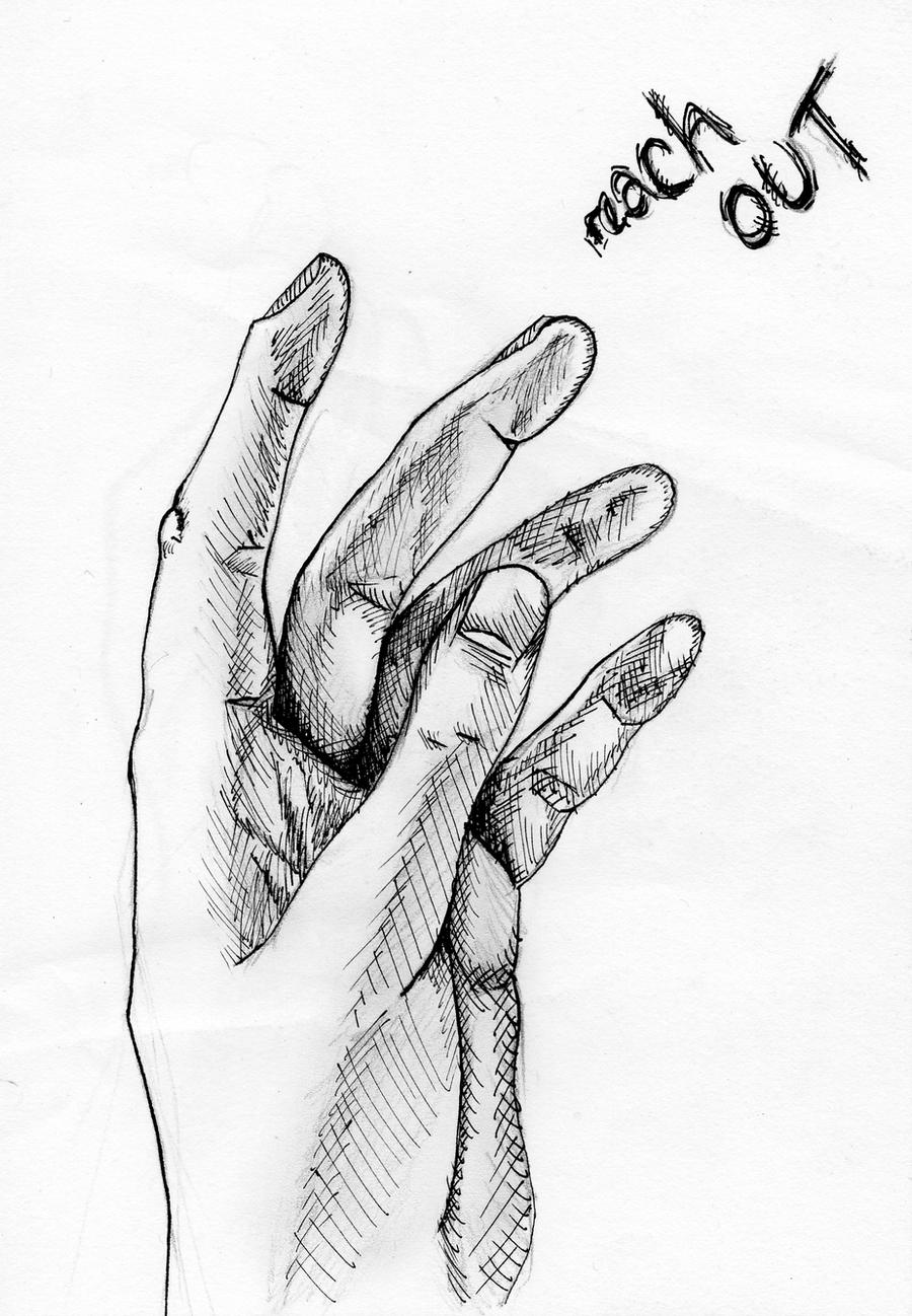 Hand Drawing Reach Out By Doodle Wotsit On Deviantart