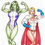 POWERGIRL and SHE HULK SALE ON E-BAY NOW !!!