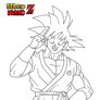 Son Goku (alegre) Fukatsu no F 2015 lineart