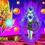 Wallpapert Dragonball super, Sayans vs Frost