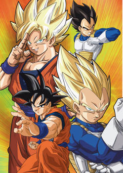 DB SUPER THE SAYANS POSTER