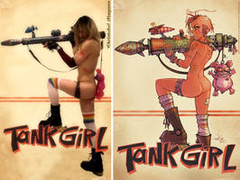 Recreation of Tank Girl Bazooka Artwork