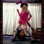 Sugar Sugar Rune Cosplay... Striking a Broom Pose as Chocolat Meilleure