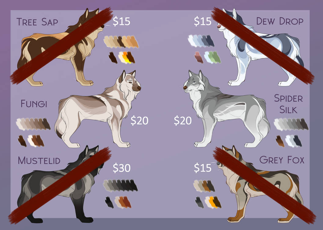 ::WOLF DESIGNS:: 2 LEFT by Aerial-Vew on DeviantArt