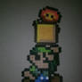 Luigi with fireflower