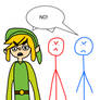 Toon Link And Friends Says No
