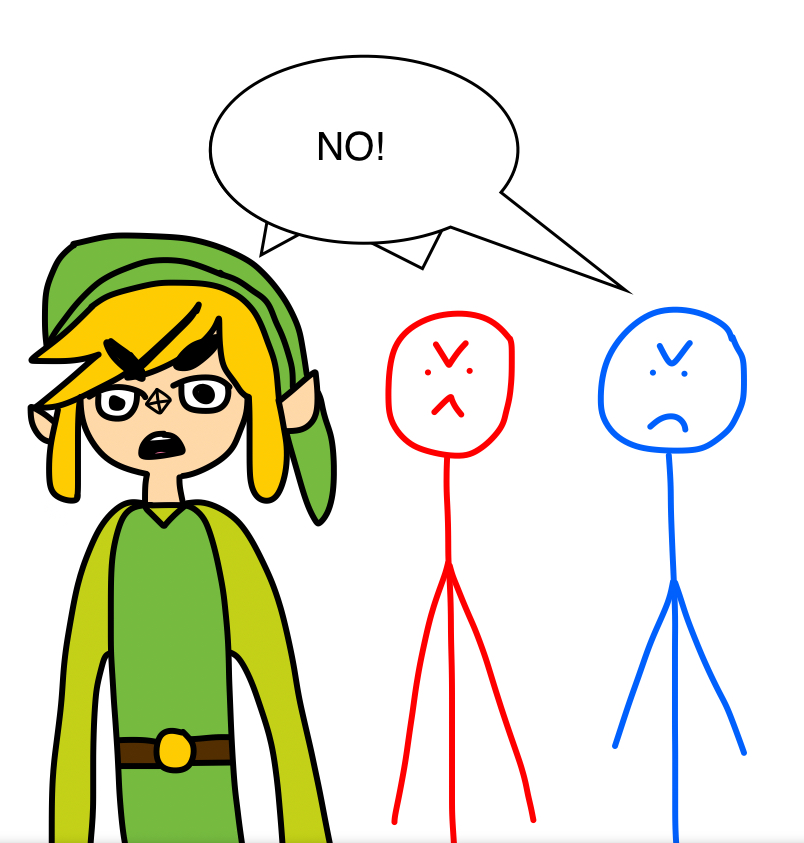 I just wanted to draw a toon link meme by changoxd on DeviantArt